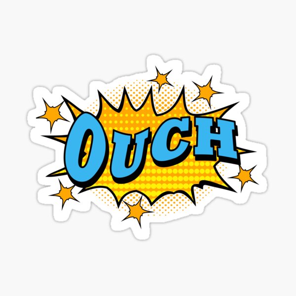  Ouch  Stickers Redbubble