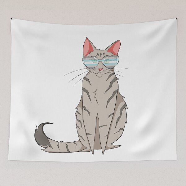 Item preview, Demiboy Pride Cat designed and sold by AnthamaArt.