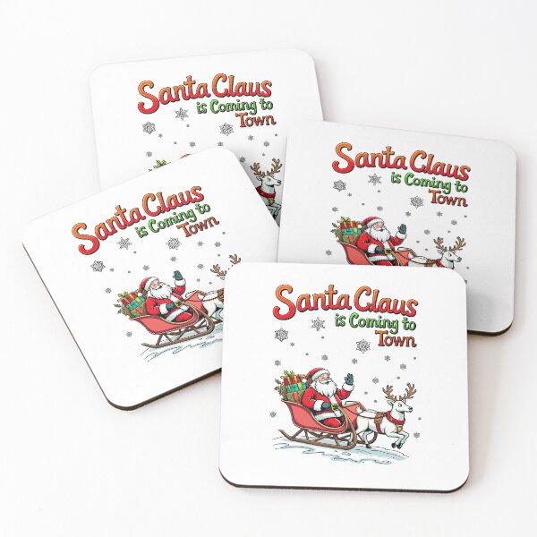 Item preview, Retro Santa Claus is Coming to Town designed and sold by TeeARTHY.