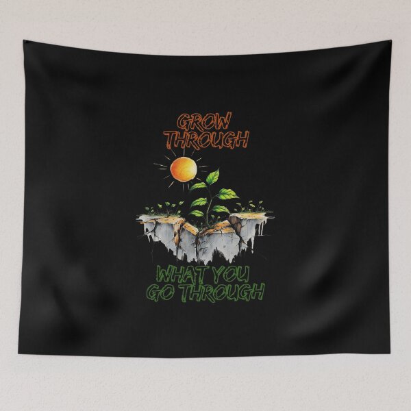 Item preview, Grow Through What You Go Through Funny Gifts For Gardening Lovers designed and sold by PrintInkLab.