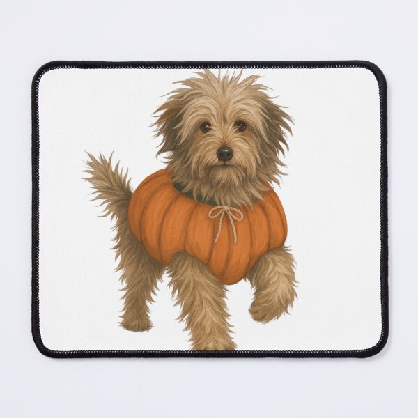 Item preview, Briard Dog in Pumpkin Costume – Cute Halloween Autumn Design designed and sold by GoodyPaws.