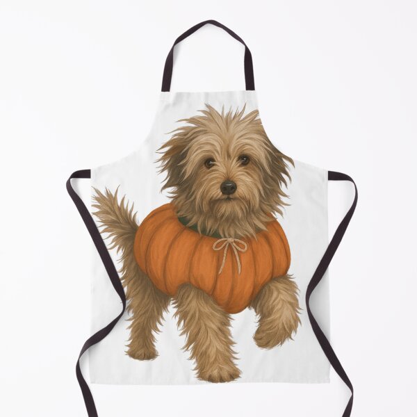 Item preview, Briard Dog in Pumpkin Costume – Cute Halloween Autumn Design designed and sold by GoodyPaws.