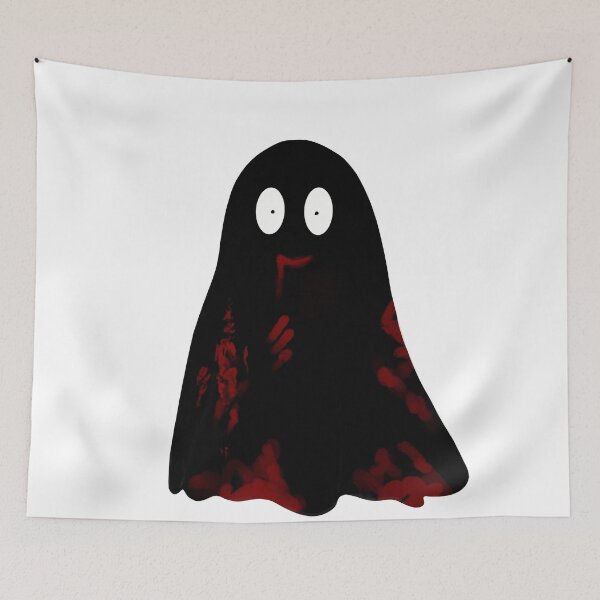 Item preview, Dark Spooky Ghost with Red Shadows – HelloVine Art designed and sold by J.