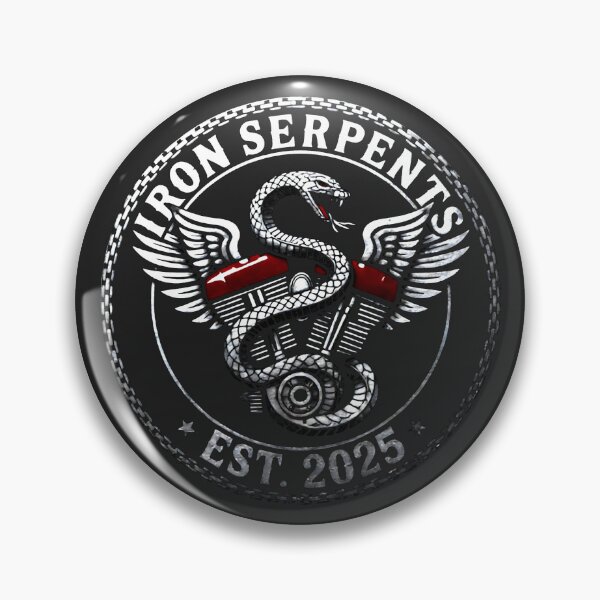 Item preview, Winged Motorcycle Engine and Snake Emblem – Iron Serpents Club designed and sold by SplashTastic.