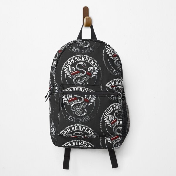 Item preview, Winged Motorcycle Engine and Snake Emblem – Iron Serpents Club designed and sold by SplashTastic.