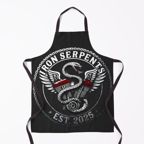 Item preview, Winged Motorcycle Engine and Snake Emblem – Iron Serpents Club designed and sold by SplashTastic.