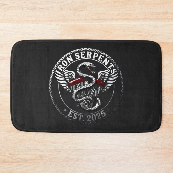 Item preview, Winged Motorcycle Engine and Snake Emblem – Iron Serpents Club designed and sold by SplashTastic.