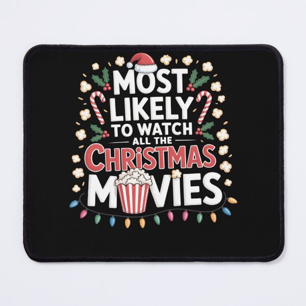 Item preview, Most Likely To Watch All The Popcorn Christmas Movies Family designed and sold by clothesy7.
