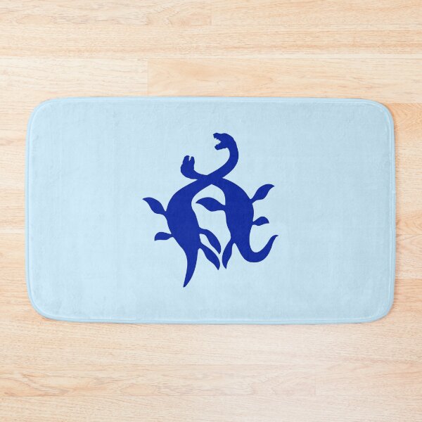 Item preview, 2 Plesiosaur Dinosaur Dino Fighting Enemies Attack Monsters designed and sold by shirt-o-mat.