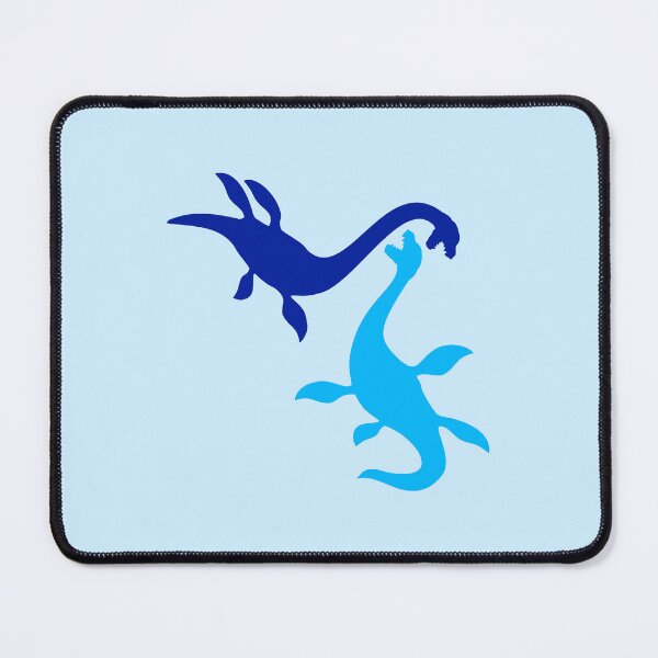Item preview, 2 Plesiosaur Dinosaur Dino Fighting Enemies Attack Monsters designed and sold by shirt-o-mat.