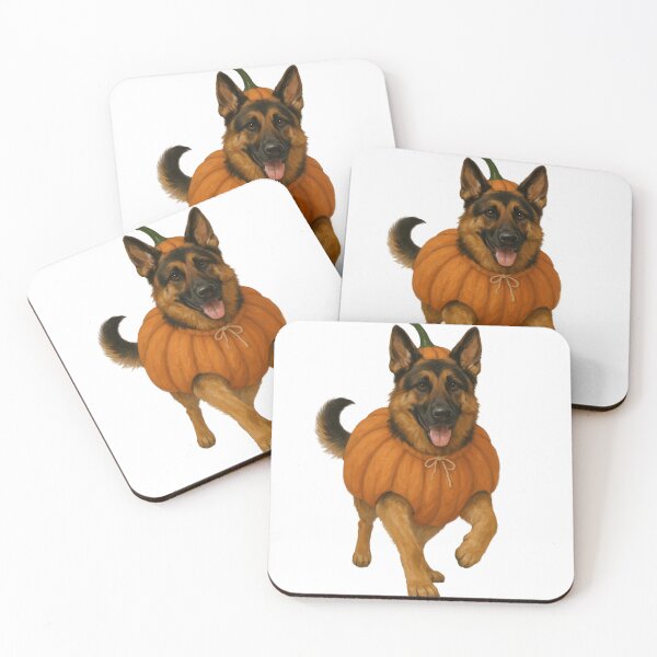 Item preview, German Shepherd Dog in Pumpkin Costume – Cute Halloween Autumn Design designed and sold by GoodyPaws.