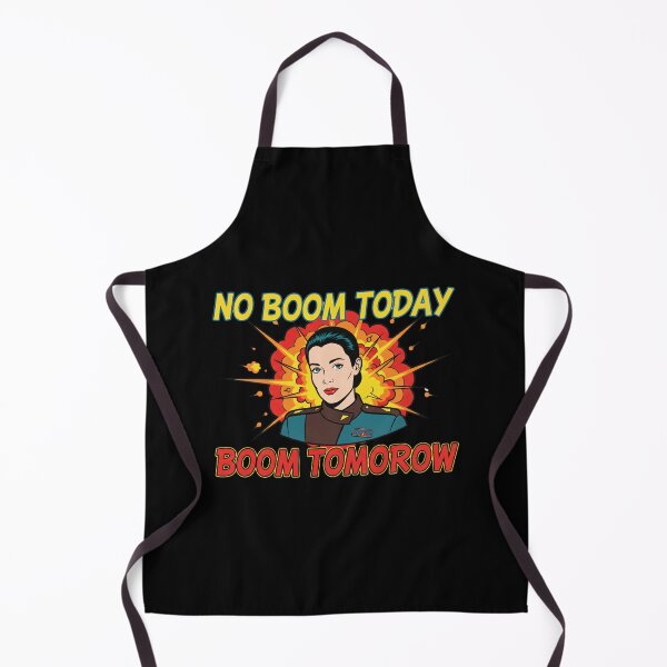 Item preview, No Boom Today, Boom Tomorrow — Retro Sci-Fi Pop Art Quote — B5 designed and sold by Fenay Designs.