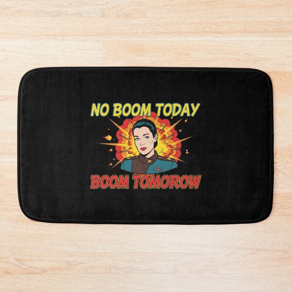 Item preview, No Boom Today, Boom Tomorrow — Retro Sci-Fi Pop Art Quote — B5 designed and sold by Fenay Designs.