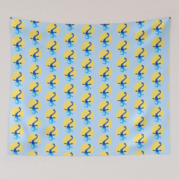 Item preview, Plesiosaur Sun Sea Vacation Swimming Water Dino Silhouette designed and sold by shirt-o-mat.