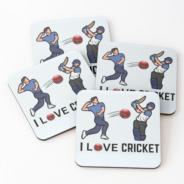 Item preview, I Love Cricket Minimalist Design for Fans designed and sold by alkareem-ca.
