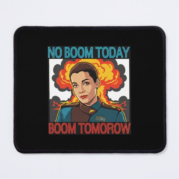 Item preview, No Boom Today, Boom Tomorrow — Retro Sci-Fi Comic Pop Art — B5 designed and sold by Fenay Designs.