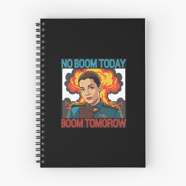 Item preview, No Boom Today, Boom Tomorrow — Retro Sci-Fi Comic Pop Art — B5 designed and sold by Fenay Designs.