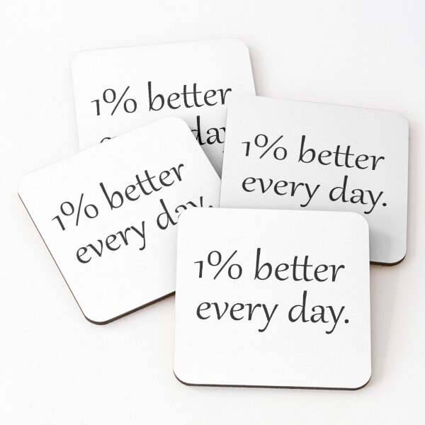 Item preview, 1% Better Every Day – Motivational Growth Quote designed and sold by designsoftinaa.