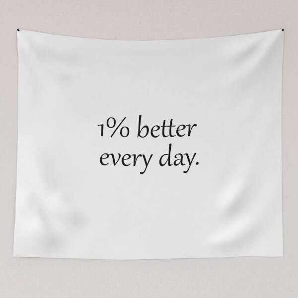 Item preview, 1% Better Every Day – Motivational Growth Quote designed and sold by designsoftinaa.