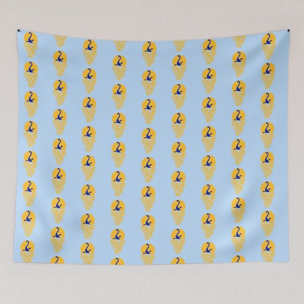 Item preview, Plesiosaur Sun Sea Vacation Swimming Water Dino Silhouette designed and sold by shirt-o-mat.
