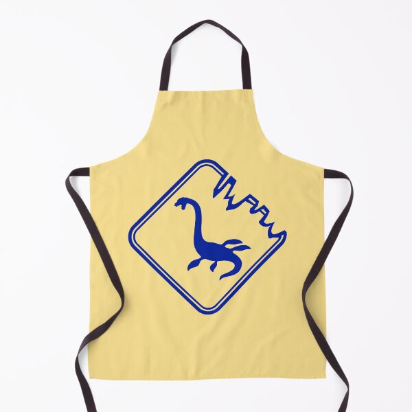 Item preview, Plesiosaur Danger Zone Sign Warning Dinosaur Swimming Water designed and sold by shirt-o-mat.