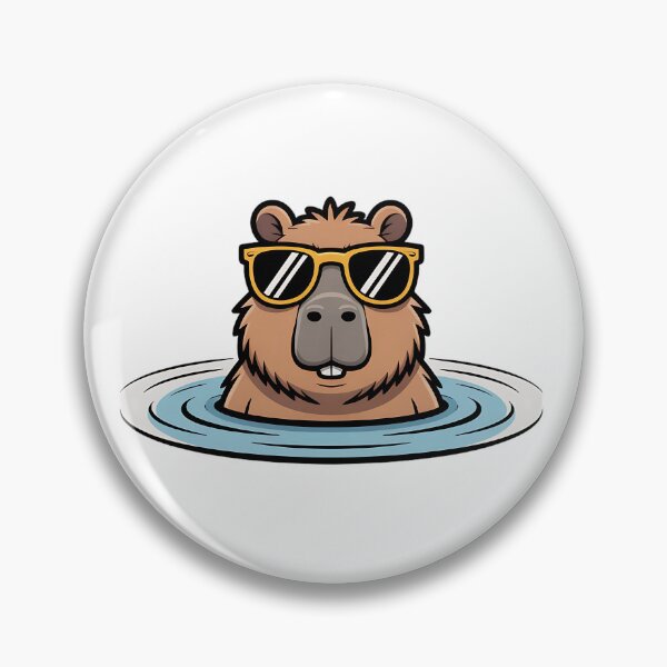 Item preview, Chill Capybara with Sunglasses designed and sold by Mr-wow.