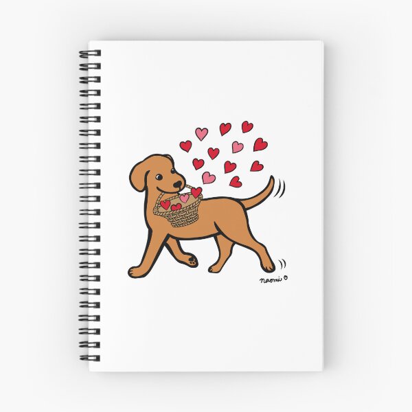Item preview, Fox Red Labrador Carrying Hearts designed and sold by HappyLabradors.