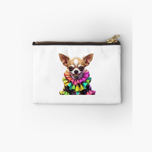 Item preview, Terrifying clown chihuahua with bright colors designed and sold by StormArte.