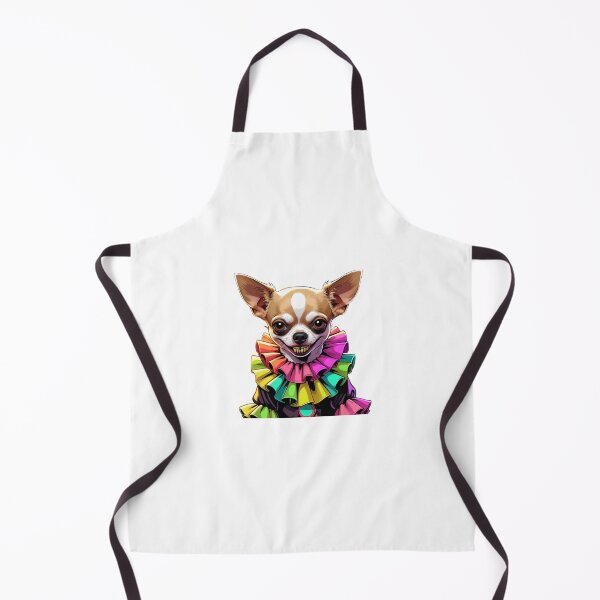 Item preview, Terrifying clown chihuahua with bright colors designed and sold by StormArte.