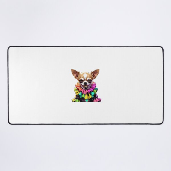 Item preview, Terrifying clown chihuahua with bright colors designed and sold by StormArte.