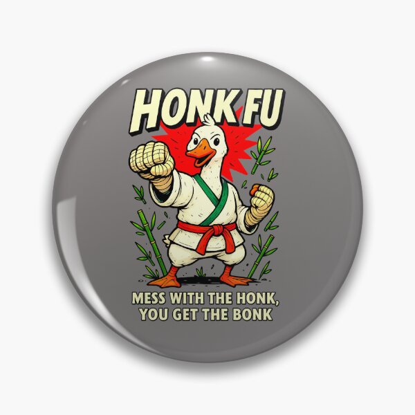 Item preview, Kawaii Karate Goose Funny Mess With the Honk You Get the Bonk Meme Design designed and sold by Millionaireboss.