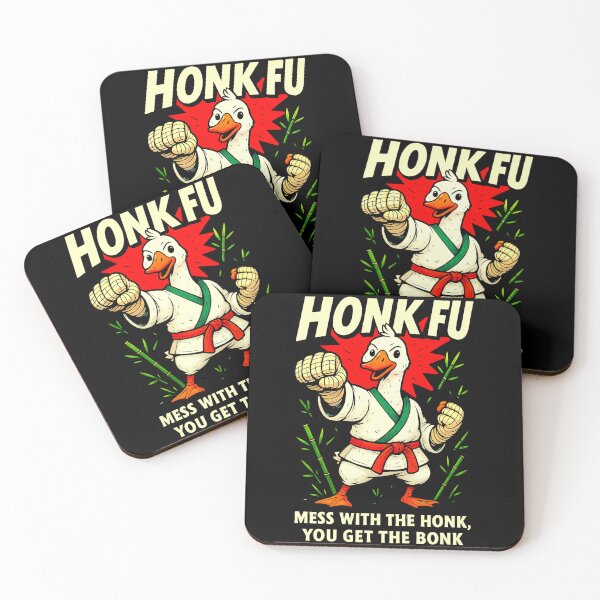 Item preview, Kawaii Karate Goose Funny Mess With the Honk You Get the Bonk Meme Design designed and sold by Millionaireboss.