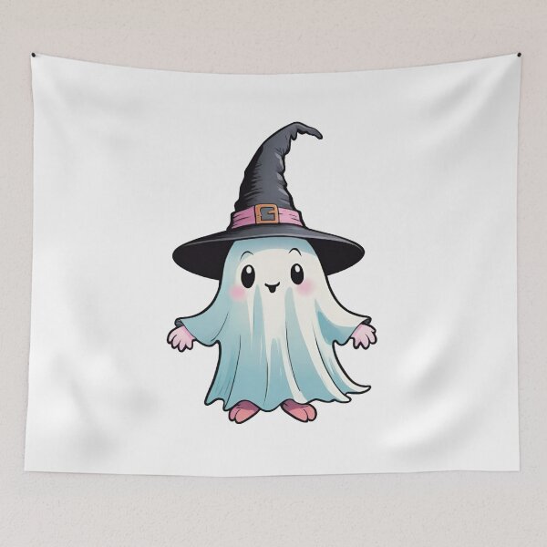 Item preview, Halloween Ghost, Cute Ghost, Pastel Halloween, Kawaii Halloween, Sweet And Spooky, Spooky Cute, Ghost Art, Halloween Art designed and sold by Ciarka.