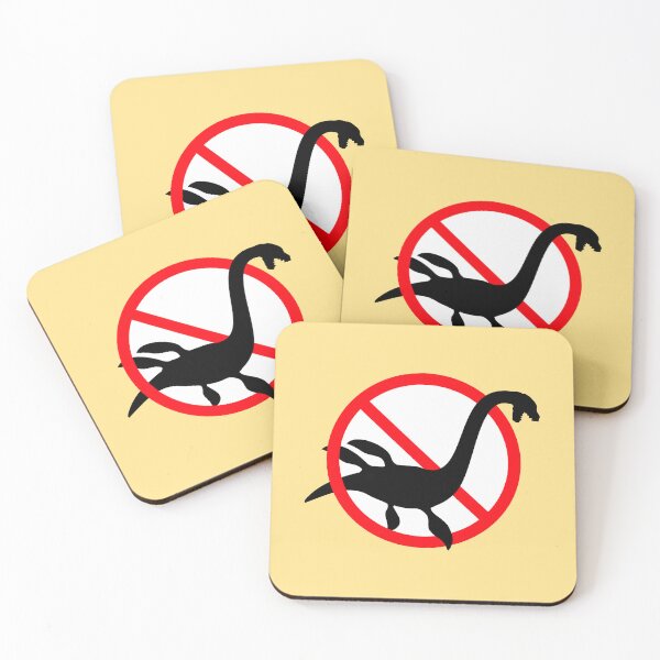 Item preview, No Plesiosaur Alowed Zone Sign Forbiden Swimming Water designed and sold by shirt-o-mat.