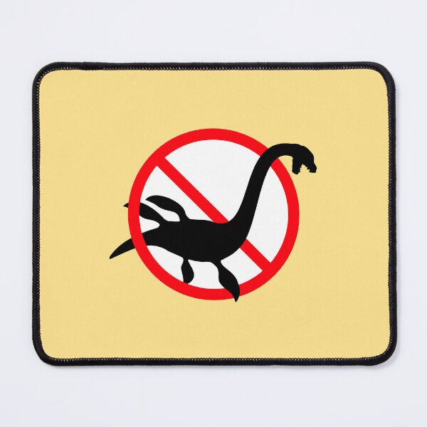 Item preview, No Plesiosaur Alowed Zone Sign Forbiden Swimming Water designed and sold by shirt-o-mat.