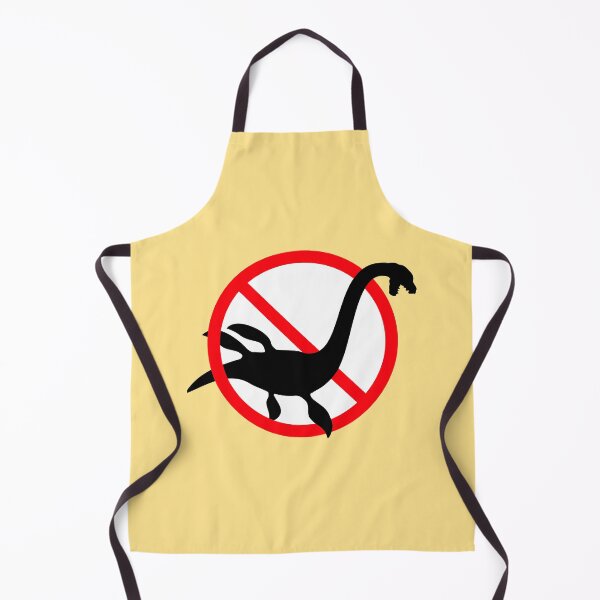 Item preview, No Plesiosaur Alowed Zone Sign Forbiden Swimming Water designed and sold by shirt-o-mat.