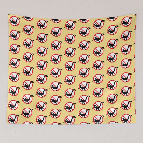 Item preview, No Plesiosaur Alowed Zone Sign Forbiden Swimming Water designed and sold by shirt-o-mat.