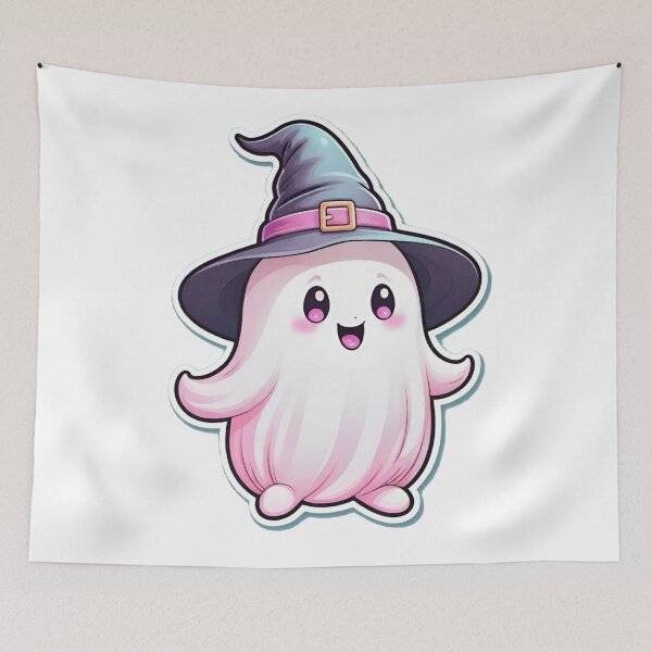 Item preview, Halloween Ghost, Cute Ghost, Pastel Halloween, Kawaii Halloween, Sweet And Spooky, Spooky Cute, Ghost Art, Halloween Art designed and sold by Ciarka.