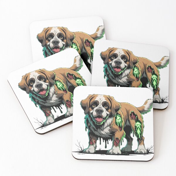 Item preview, Zombie Saint Bernard with green luminous details designed and sold by StormArte.
