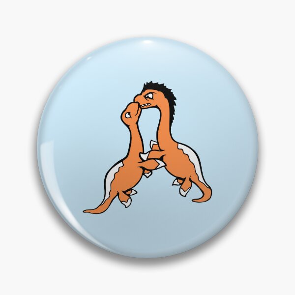 Item preview, 2 Plesiosaur Dinosaur Love Friends Dino Couple Kissing designed and sold by shirt-o-mat.