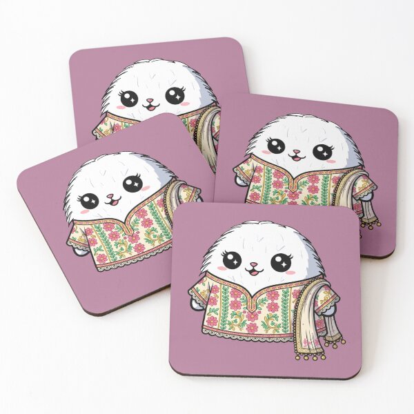 Item preview, The Radiant Fluffy: A Cute Fluffy Dressed in a Floral Shalwar Kameez designed and sold by Fluffsy .