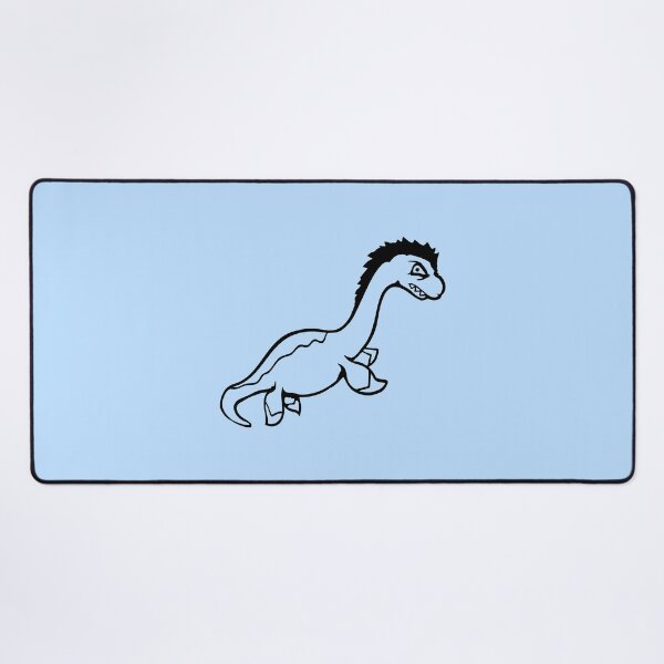 Item preview, Angry Plesiosaur Dinosaur Evil Mean Swimming Water Dino designed and sold by shirt-o-mat.