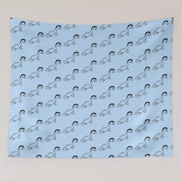 Item preview, Angry Plesiosaur Dinosaur Evil Mean Swimming Water Dino designed and sold by shirt-o-mat.