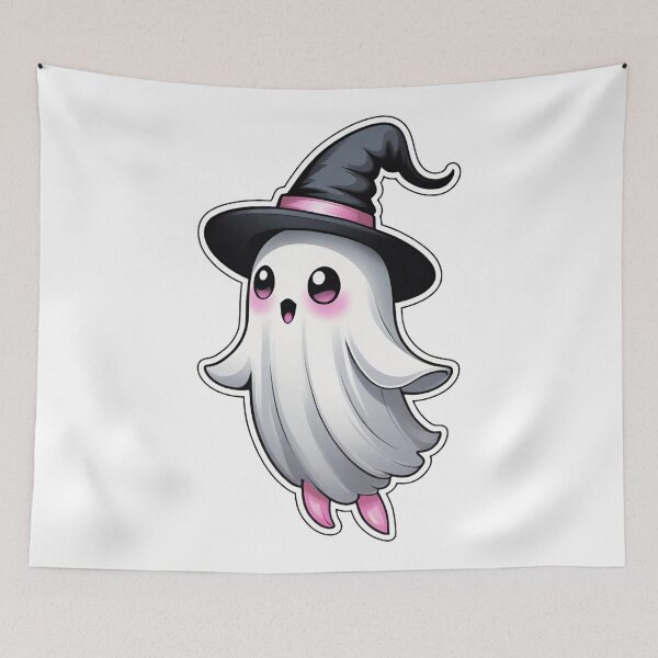 Item preview, Halloween Ghost, Cute Ghost, Pastel Halloween, Kawaii Halloween, Sweet And Spooky, Spooky Cute, Ghost Art, Halloween Art designed and sold by Ciarka.