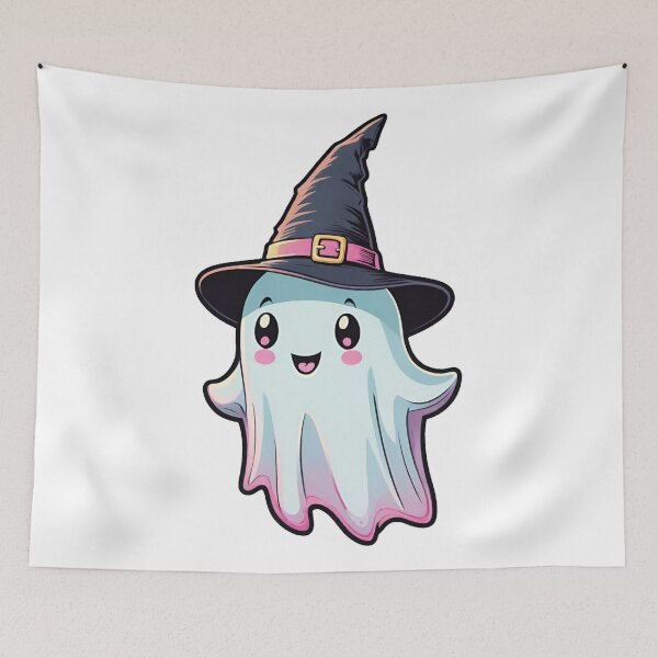 Item preview, Halloween Ghost, Cute Ghost, Pastel Halloween, Kawaii Halloween, Sweet And Spooky, Spooky Cute, Ghost Art, Halloween Art designed and sold by Ciarka.