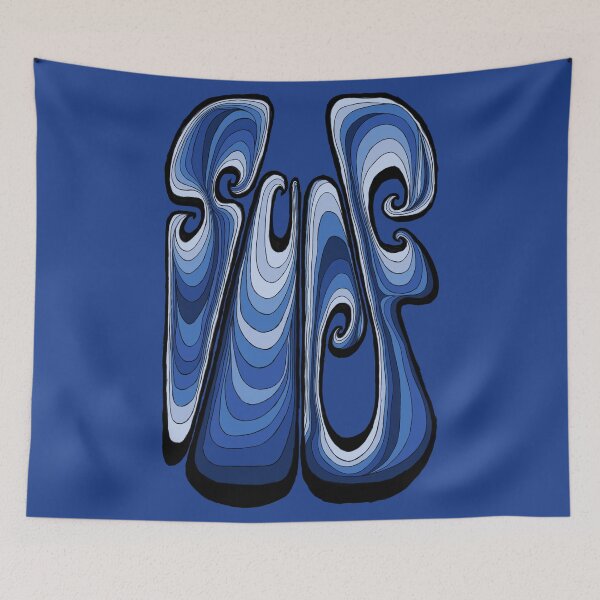 Item preview, Surf Typography - Deep Blue designed and sold by bignose1977.
