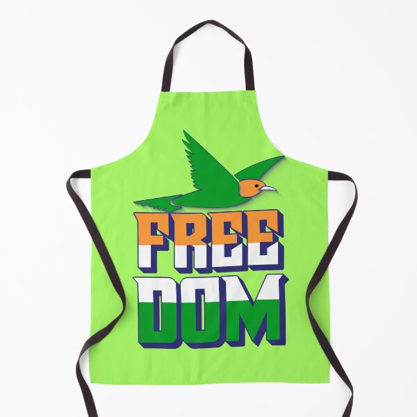Item preview, Freedom Quote with Bird in Indian Flag Colors – Independence and Pride Design designed and sold by ArtsyExplorer.