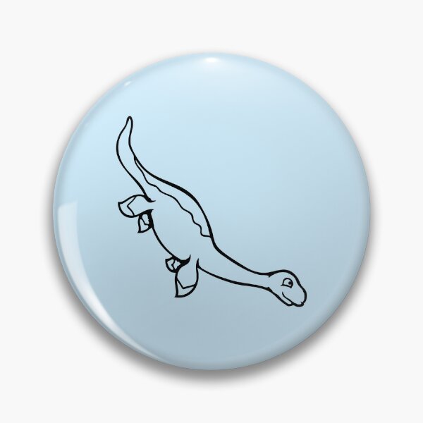 Item preview, Cute Plesiosaur Dinosaur Happy Smile Swimming Water Dino designed and sold by shirt-o-mat.