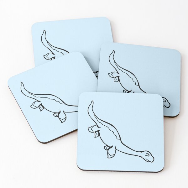 Item preview, Cute Plesiosaur Dinosaur Happy Smile Swimming Water Dino designed and sold by shirt-o-mat.