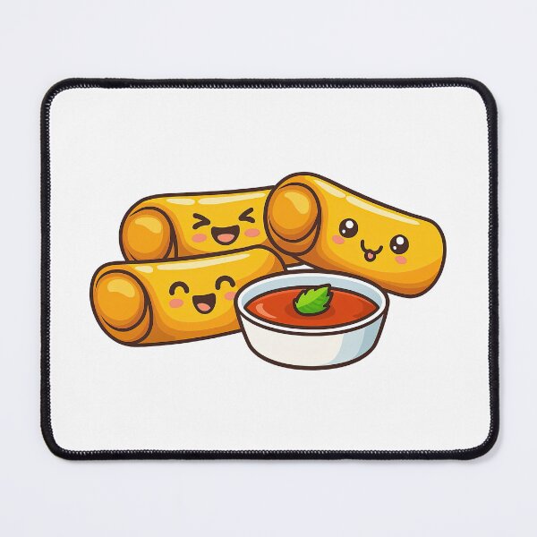 Item preview, Cute Mozzarella Sticks and Dipping Sauce Cartoon designed and sold by ArtfulWeave.